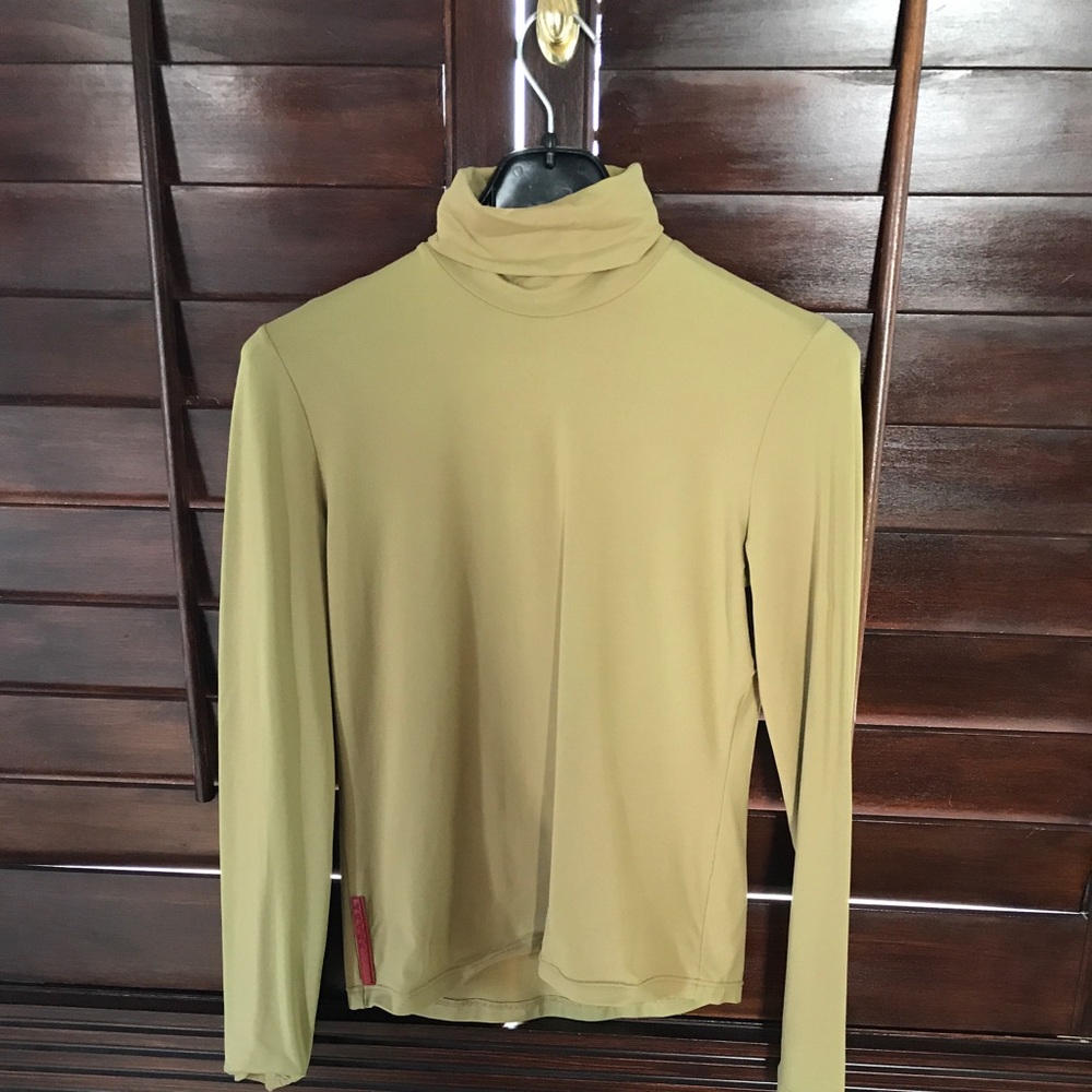 Prada Casual Nylon Turtleneck Top